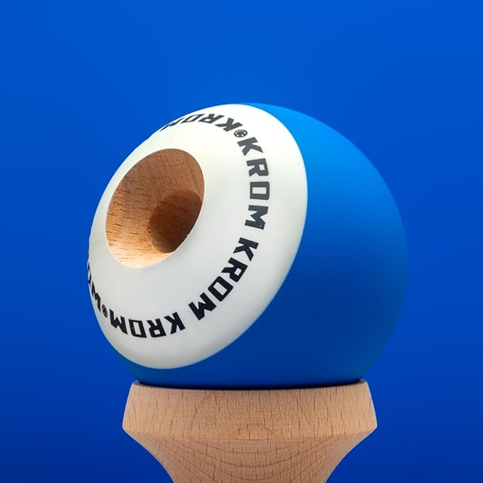 Kendama Toy POP Dark Blue - High Wood Quality - Extra Strong - for Beginner and Pro - Gift Pack : Extra String + Stickers