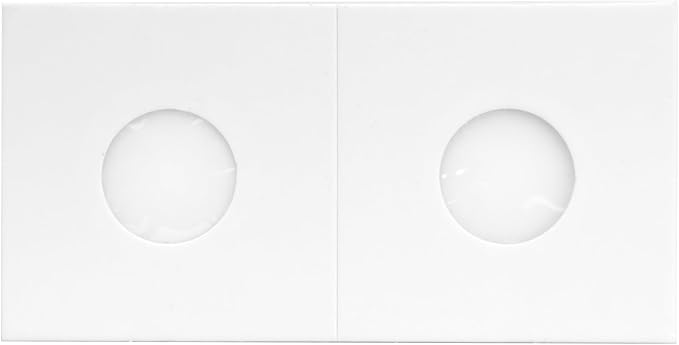 1000 Dime 2x2 Cardboard Coin Flips with Mylar Windows Archival Safe