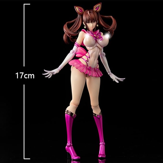 Kuramoto Erika Anime Figures Super Movable Action Figure 6.69" Interchangeable Parts Original Painting Figure Statue Desktop Collections