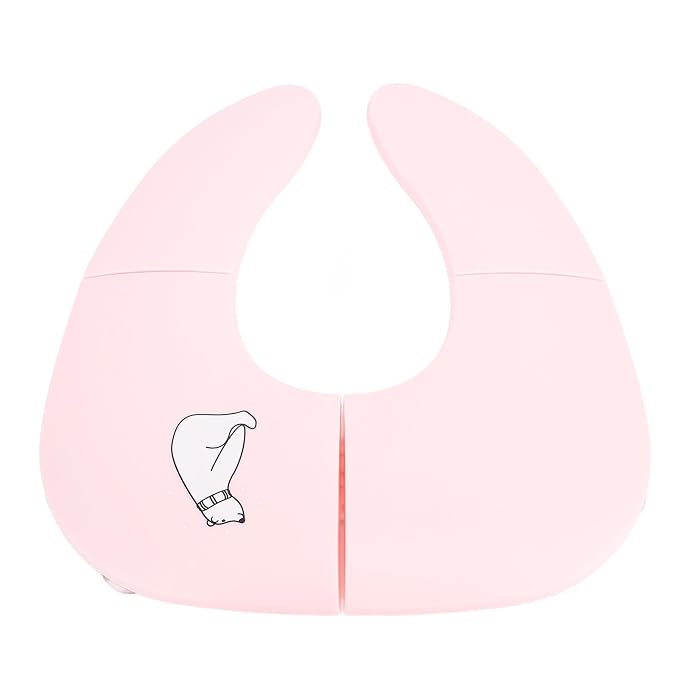 Folding Travel Potty Training Seat for Toddlers, Foldable Toilet Seat Cover with Non Slip Suction Cup (Roseate)