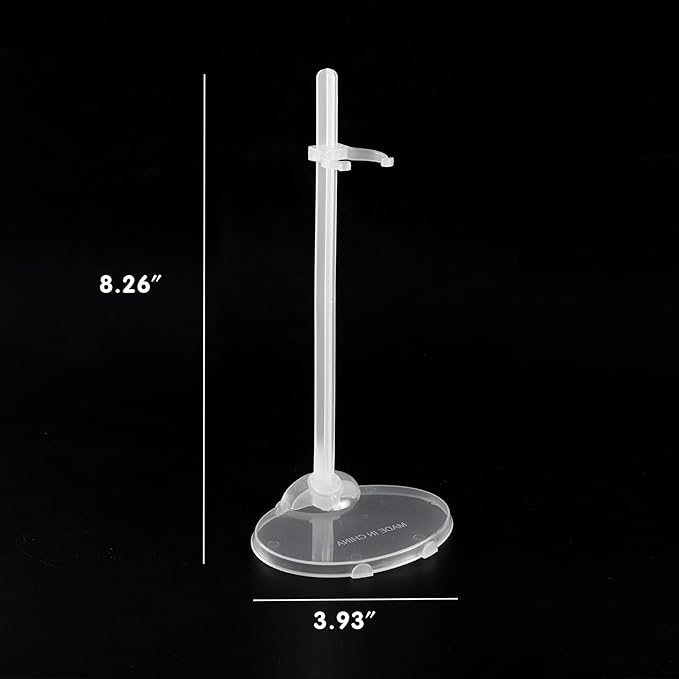 E-TING Transparent Dolls Holder Stand Support for 9inches-12inches Dolls - Pack of 10