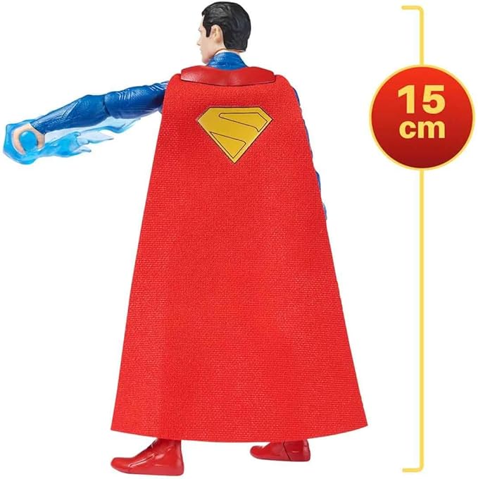 DC Comics, Superman Epic Strike Action Figure, 6-Inch Tall, Authentic Movie Styling, Includes 2 Accessories, Kids Toys for Boys and Girls Ages 4 and Up