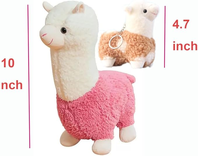 Llama Stuffed Animal Cute Alpaca Baby Plush Toy for Girls Boys(Alpaca heji fense)