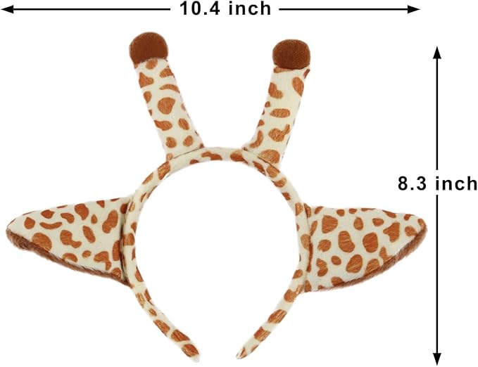 Plush Animal Ears and Horns Headband-Halloween Christmas Festival Theme Party Animal Cosplay Costume Headbands