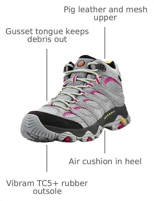 Merrell Women's Moab 3 Mid Waterproof Hiking Boots