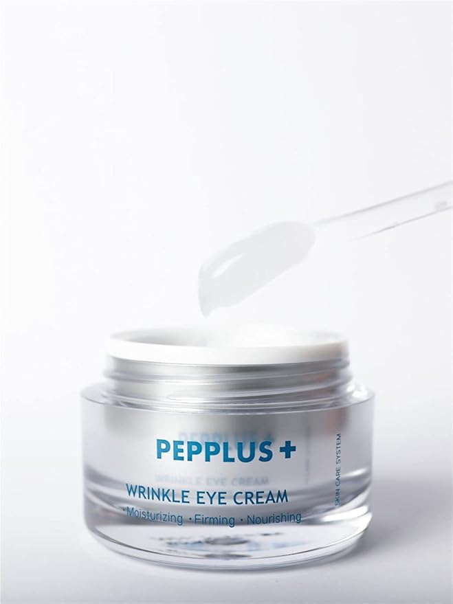 PEPPLUS + Anti-wrinkle Eye Cream, Firming, Moisturizing, Nourishing 30 ml Bundled with 1 Pack Oil Absorbing Blotting Paper