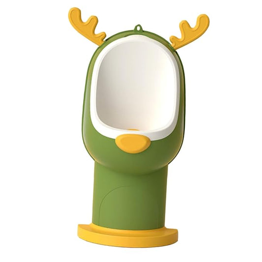 TOYANDONA 1pc Cartoon Elk Urinal for Boys Fun Potty Training Tool for Toddlers Wall-Mounted Pee Trainer Height Settings Easy to Clean and Use