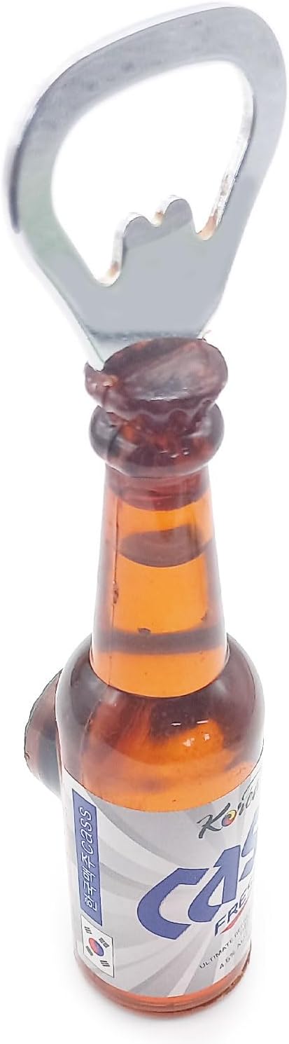 Creative Korea Beer Cass Opener Shape Bottle Opener Kitchen Accessories Fridge Magnets (G)