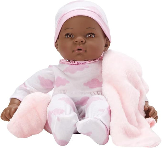 Madame Alexander 16-Inch Lee Middleton Newborn Baby Doll, Pink Cloud, Dark Skin Tone