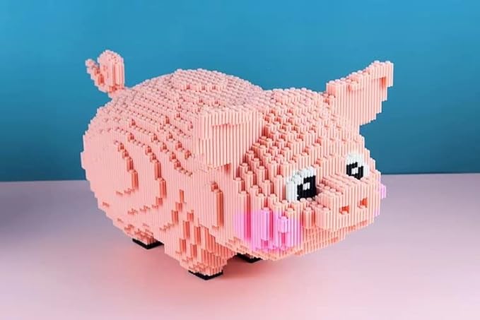 Animal Pig Micro Building Blocks Set（2745PCS） Gift for Adults and Kids