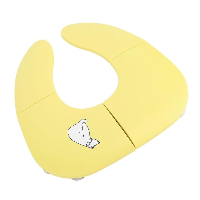 Foldable Travel Potty Seat for Toddler Portable Slip Suction Cup Toilet Training Baby Folding Potty Seat (Yellow)
