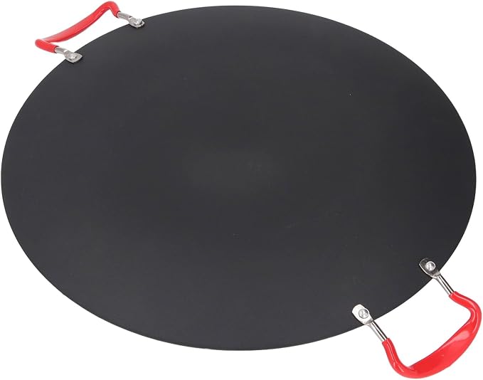 Non Stick Korean Grill Pan, Round BBQ Griddle Pan with Silicone Handle Design, High Temperature, Suitable for Camping, Outdoor Barbecue (Small 70 X 55 X 45cm / 27.6 X