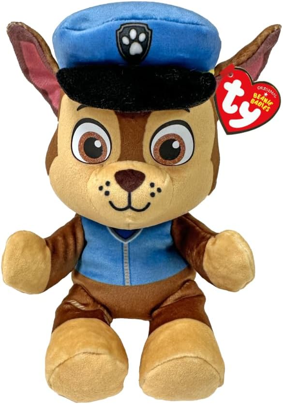 TY - Paw Patrol Collection, Chase, All the Heroes of the Puppy Squad in Floppy Version, Soft Plush to Collect, Gift Idea for Young and Old - 20 cm - T44014