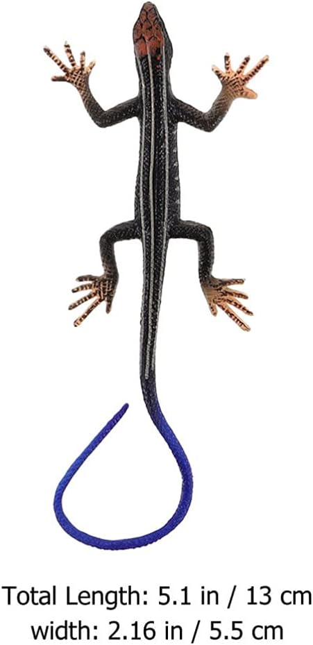 Artificial Lizard Animal Plaything Plastic Simulation Animal Model for Kids Early Education Halloween Party Trick Toy Potted Plant Decoration