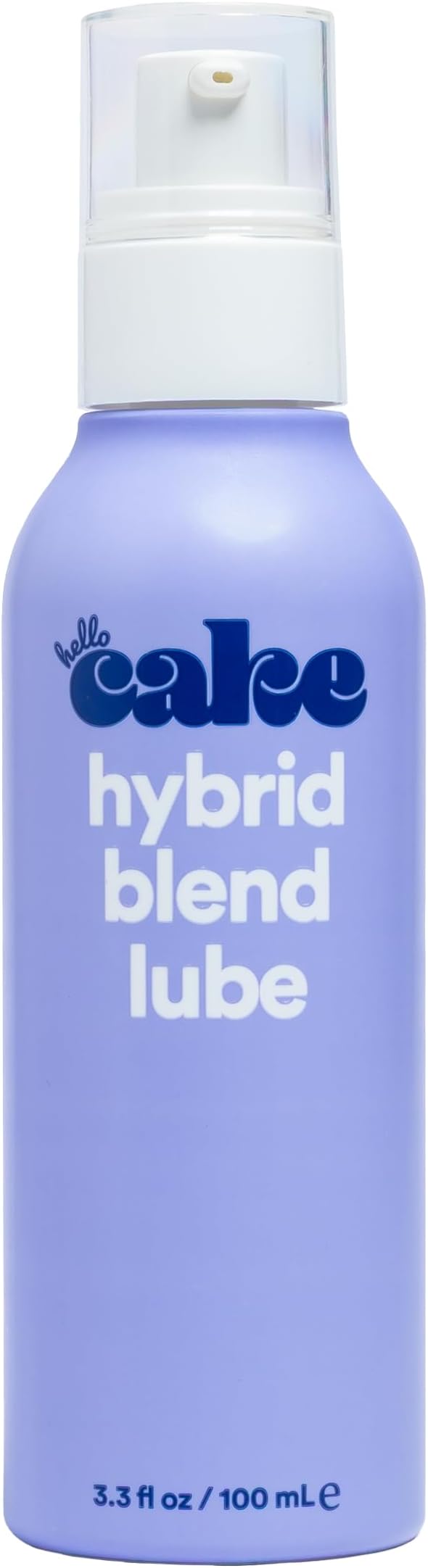 Hello Cake Hybrid Lube – Smooth & Slick 2-in-1 Blend of Silicone and Water-Based Personal Lubricant, Toy Safe, Condom Friendly Lube for Men, Women, and Couples, 3.3 fl oz