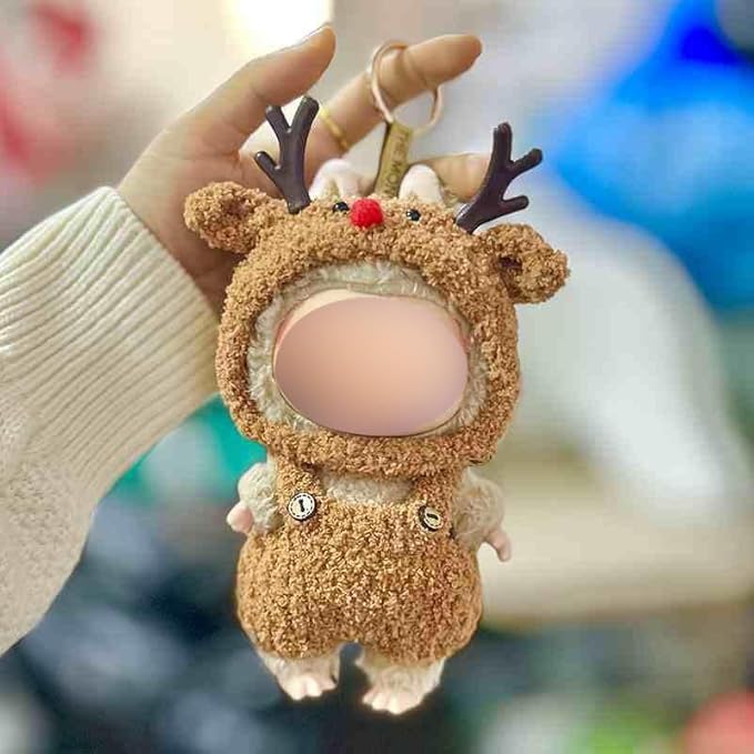 17cm Doll Clothes Accessories Outfits Cute Clothes Stylish Set (NO Doll) Brown Deer