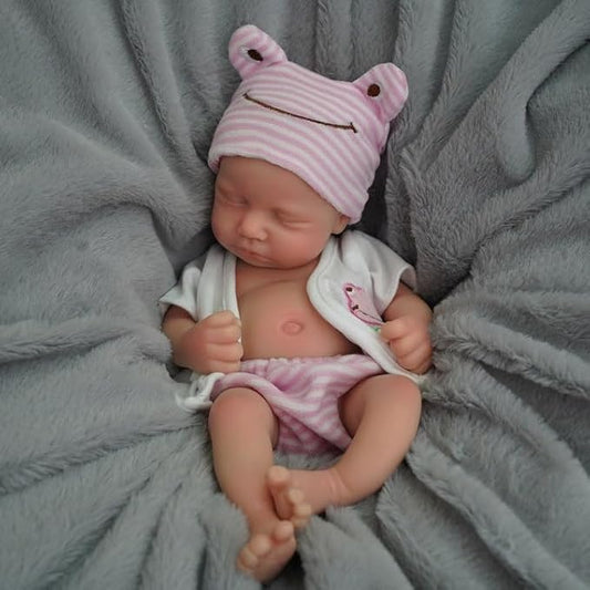 Mire & Mire Reborn Baby Dolls 12'' Girl Full Silicone Baby Doll Realistic-Newborn Baby Dolls That Look Real Sleeping Baby Doll