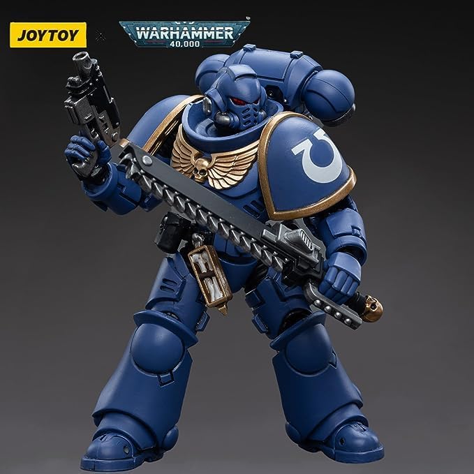 JOYTOY 1/18 Warhammer 40,000 Action Figure Ultramarines Intercessors Collection Model (4 inch)