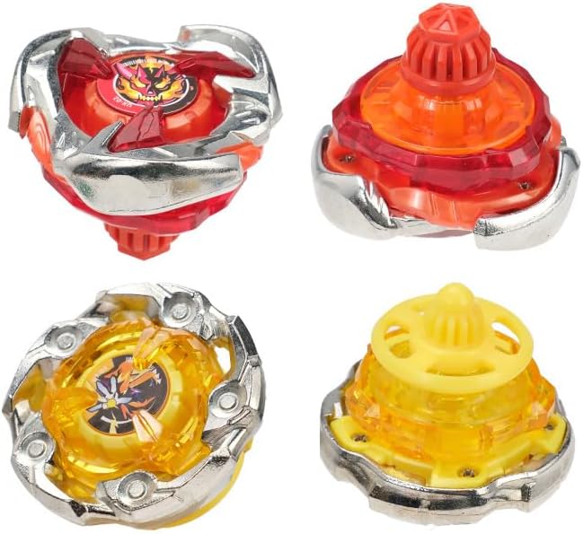 Battling Burst Gyro Blade Toy Set Gift 12 Burst Spinning Tops 2 Two Way Launchers Grip Starter for Boys Children Kids 6 8 10 12+ Battle Game with Portable Box