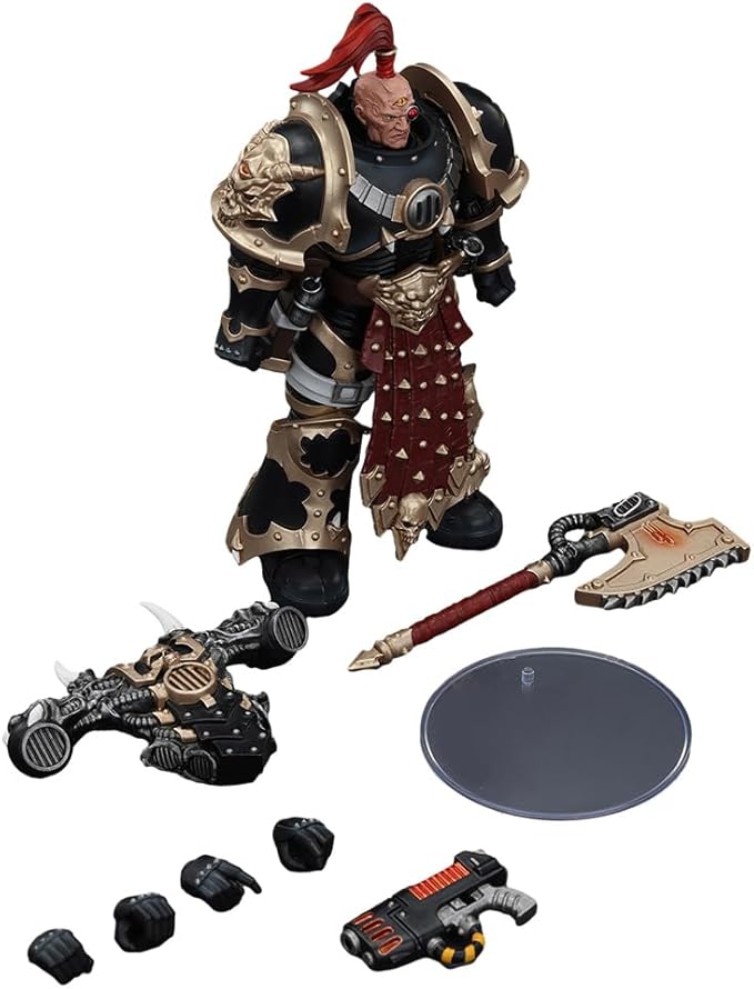 JOYTOY Warhammer The Horus Heresy 1:18 Action Figure Chaos Space Marines Black Legion Chosen 5PCS Collection Model Birthday Gifts