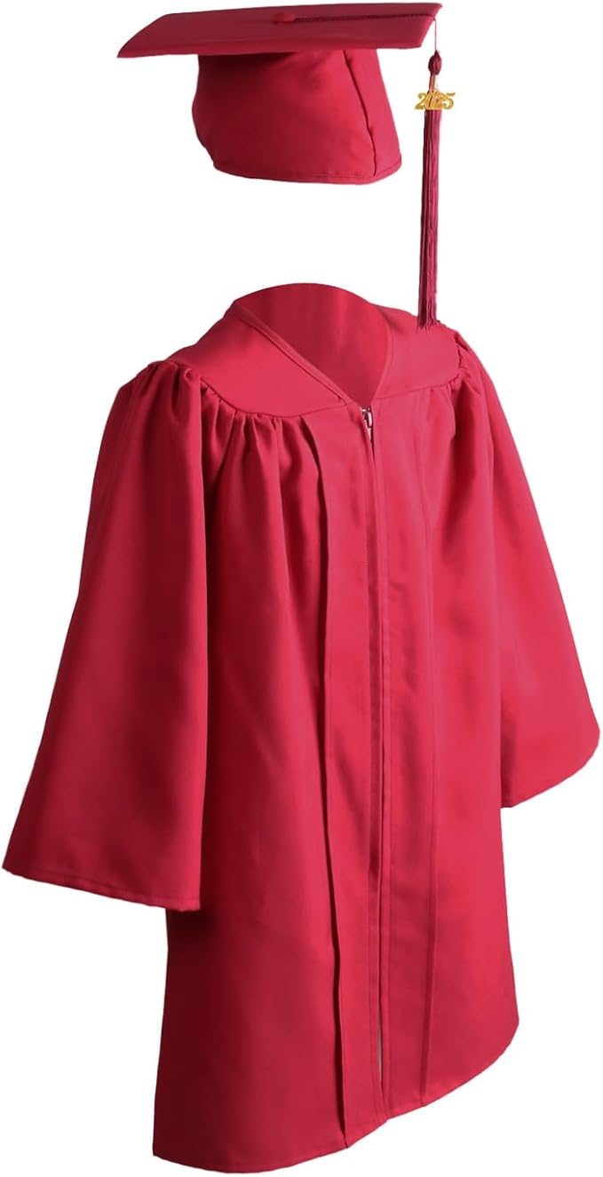 OSBO GradSeason Unisex Matte Kindergarten Graduation Gown Cap Tassel Set 2025
