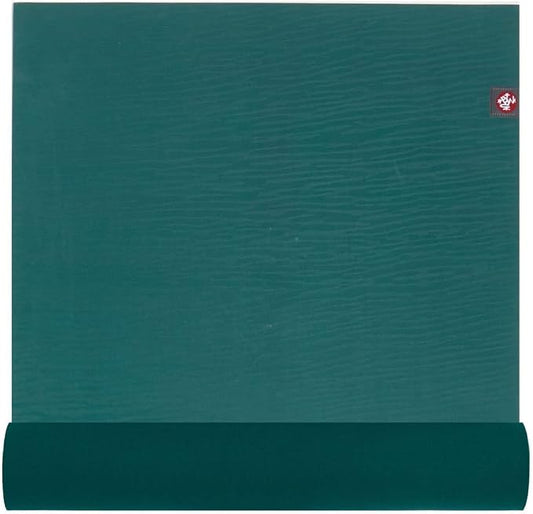 Manduka eKOLite Yoga Mat 71" - 4mm | Natural Rubber | Eco-Friendly | Soft Textured Surface | Natural Next-to-Skin Feel | 71 x 26 inches | Charcoal Grey
