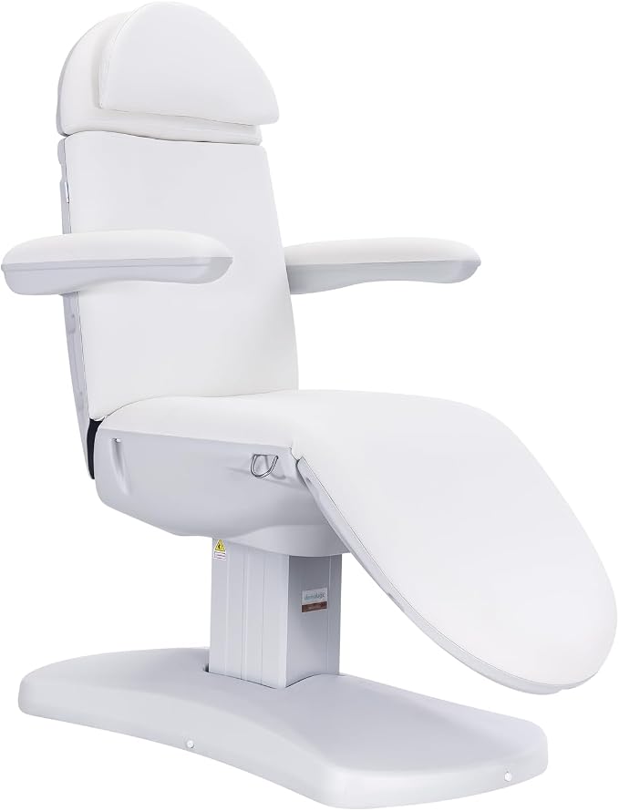 DERMALOGIC Massimo Electric Spa Treatment Table 4 Motors Massage Bed, Spa Resort Salon Tattoo Equipment, White