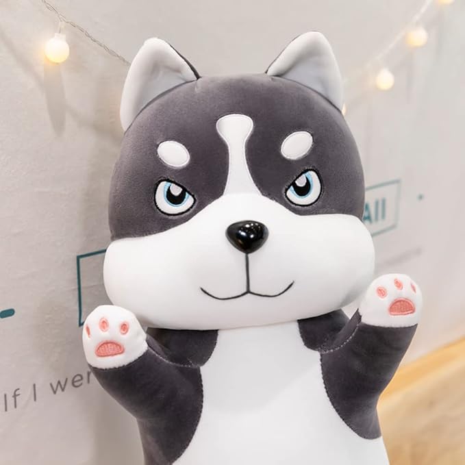 Long Husky Dog Stuffed Animals 26 Inch Dog Plush Toys Puppy Plushies Super Soft Cute Cuddly Sleep Hugging Pillow Cushion Stuff Dolls Birthday Gift for Child Kids Boys Girls Room Decor, 26Inches