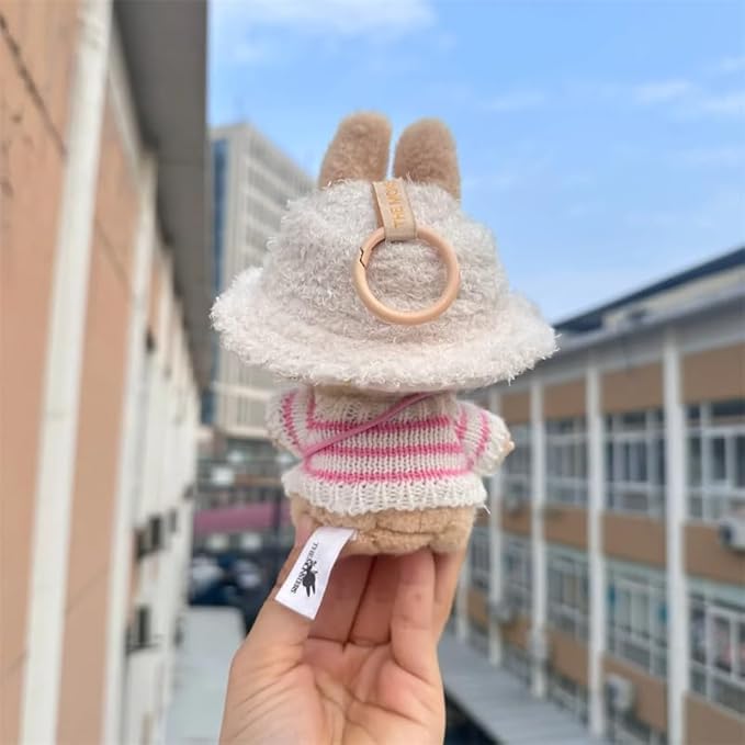 2 Sets for Labubu Clothes/for Labubu Outfits,Clothes Set for 17cm Lububu Doll,Clothing for LA BUBU, Stylish Adorable Accessories (No Doll) (No doll-YZZS12-2 Sets)