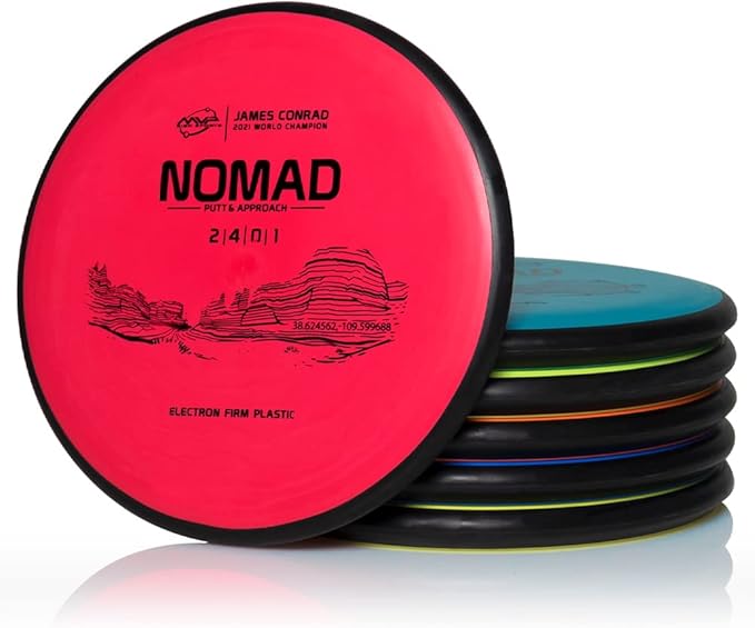 MVP Disc Sports Electron Nomad James Conrad Edition Disc Golf Putter (Choose Your Firmness/Colors May Vary)
