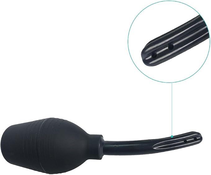 Abyclean Anal Douche Enema Bulb Vaginal Douche Enema Cleaner for Women’s or Man’s Health (310ml Black)