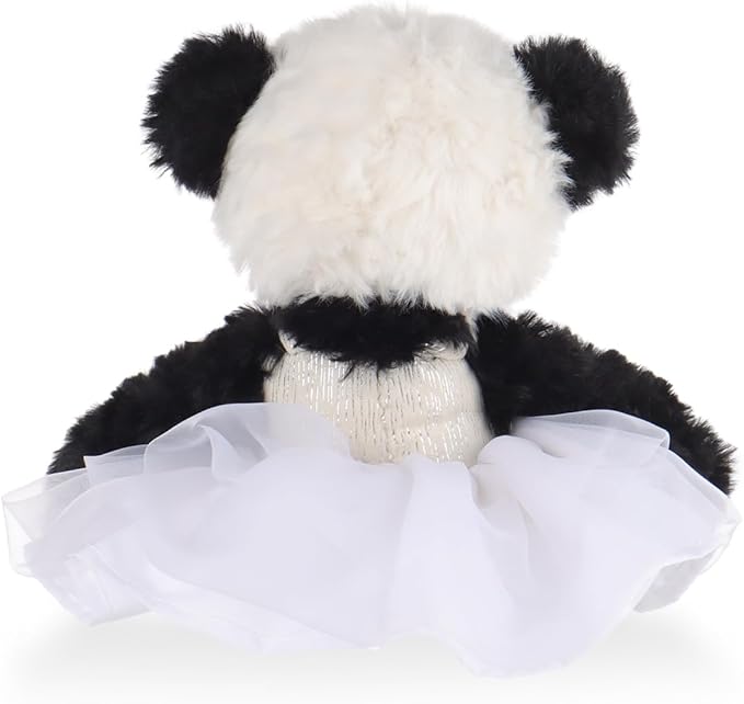 Apricot Lamb Ballet Panda Stuffed Animals for Kids, Soft Cute Plush Toys for Baby Girl and Boy, 7 Inches
