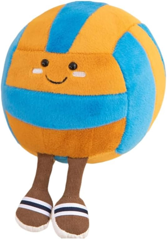 11" Cute Football Plush Toys Soft Stuffed Sport Throw Pillow Plush Ball Gift for Kids Birthday and Christmas Decoration (Volleyball - Yellow)