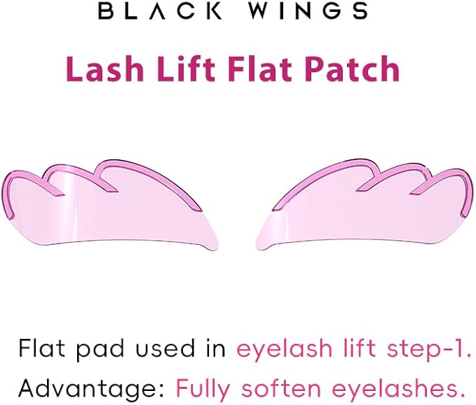 Korean Eyelash Perming Curler Lift Pads Eyelash Perm Pads Rods for LashLift Silicone for Eyelashes Makeup Beauty Tool Permanent (Wing)