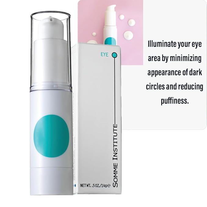Somme Institute Hyaluronic Acid Eye Cream with MDT5 | for Dark Circles, Puffiness, and Hyperpigmentation | Anti-Aging Cream | Boost Collagen and Reduce Fine Lines | 0.5 Oz