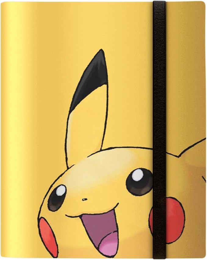Ultra PRO - 2025 Pikachu 9 Pocket PRO Binder for Pokémon Cards & Standard Size Cards, Holds up to 360 Cards in Ultra PRO 9 Pocket Pages
