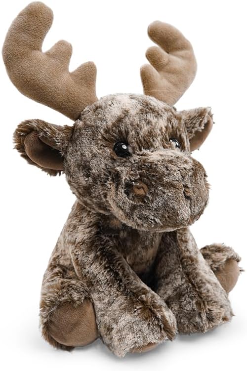 Deer Stuffed Animal Toy, Soft Huggable Deer Plush Toys for Kids, Cute Moose Animal Gift for Boys Girls and Toy for 1-3 Toddlers -8.5 Inch