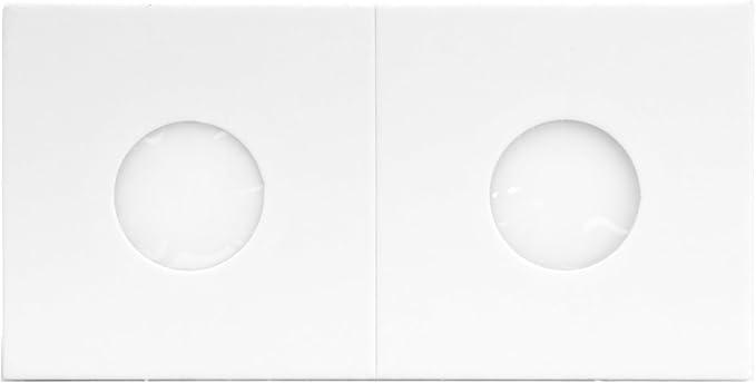 1000 Nickel 2x2 Cardboard Coin Flips with Mylar Windows Archival Safe