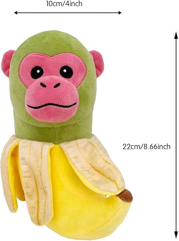 Italian Brainrot,Tung Tung Tung Sahur Plushies Toy 13inch for Fans Gift, Soft Stuffed Animal Pillow for Home Kids' Bedroom Decor, Birthday Christmas Choice for Boys Girls(Banana Monkey)