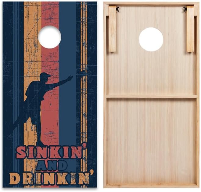 World Series of Cornhole Regulation Size Cornhole Boards - Lightweight & Durable All-Wood Construction | Backyard Bean Bag Toss Set | Outdoor Game for Tailgates & BBQs