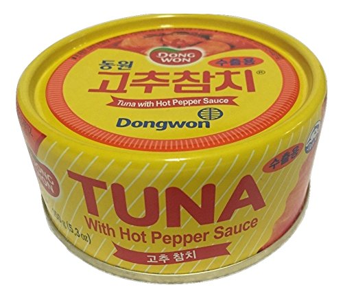 Dongwon, Tuna With Hot Pepper Sauce, 5.29 Ounce 4-cans
