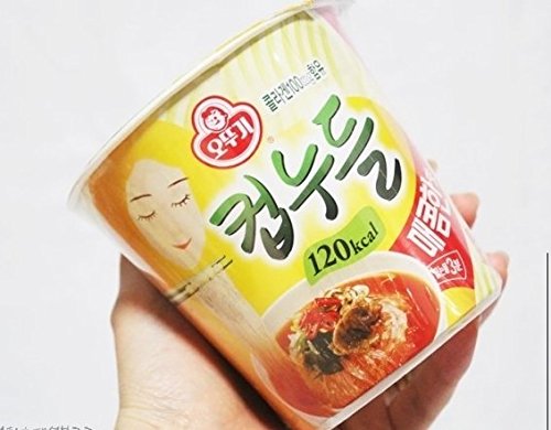 OTTUGI Korean Instant diet ramen low calories 120kcal diet snack,hot soup noodle (Spicy Noodles Flavour, 120kcal X 6pcs)