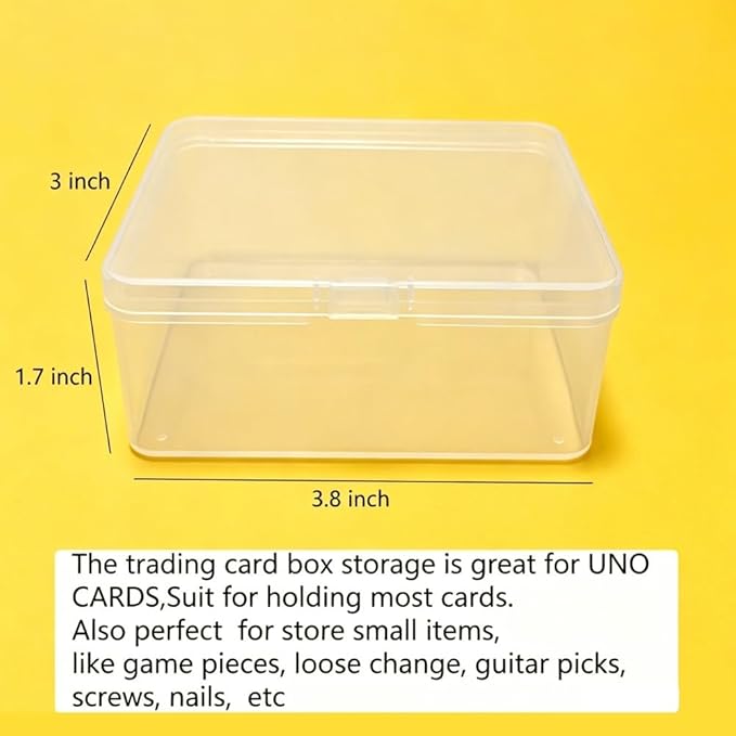 6PCS Card Case for UNO Card, Plastic Playing Card Case, Card Holder Box, Plastic Card Storage Box