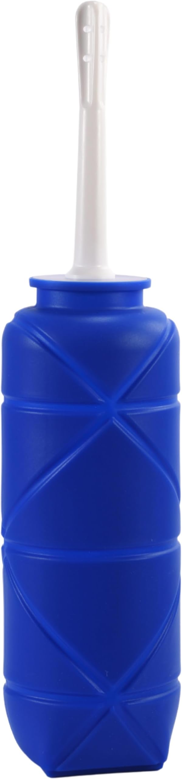 Foldable Compact Silicone Douche Bottle, Reusable Travel Douche Kit, 24 FL Oz Capacity, Blue