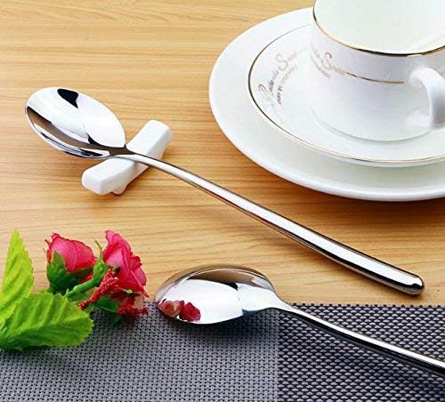 Miupoo Korean Soup Spoons Stainless Steel Long Handle Tablespoon Pack of 5