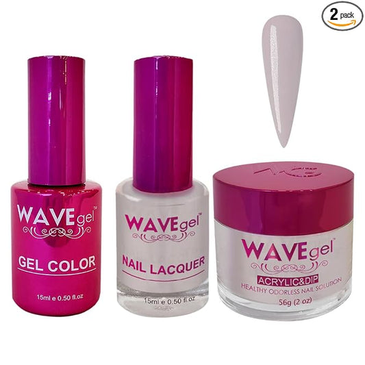 WAVEGEL Soak-Off Gel, Nail Lacquer & Acrylic/Dip Powder Matching Set - Princess Collection - #34 Lava Seal