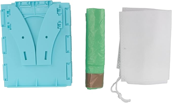 HERCHR Portable Potty, Foldable Toilet Child Travel Potty Kids Training Toilet Seat Emergency Toilet with Bags for Camping