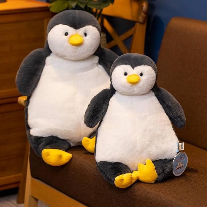 ARELUX Giant 22in Big Penguin Plush Large Stuffed Animal Hugging Pillow: Soft Jumbo Sleeping Body Warm Fluffy Pillow Adorable Chubby Plushie Toy Gifts for Boys Girls