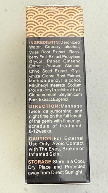 Enlargement Oil for Men's Massage Essential Oil for Male Enhancement