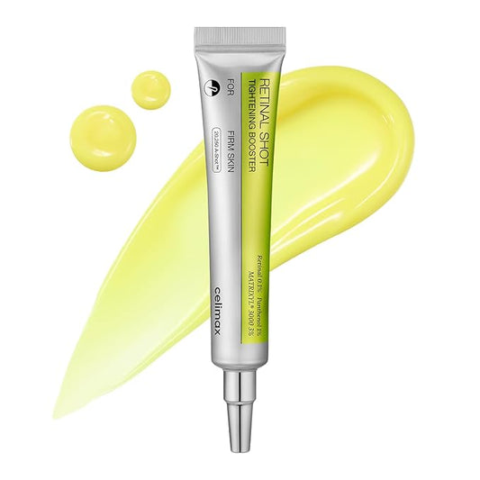 celimax The Vita A Retinal Shot Tightening Booster | 0.1% Retinal, 3% Matryxyl, High-Strength Retinoid for Anti-Aging, Pore Minimizer, Wrinkles & Fine Lines, Firmer Skin, 15ml